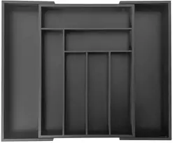 Organizer Bambukinis stalčių organizatorius, juodas, 52x43x5, kinghoff