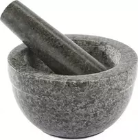 Rösle grūstuvė, 14 x 8 cm, 0,35 l, tamsiai pilkas granitas