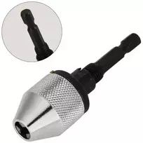 Grąžtas Griebtuvas grąžtams 0.3-5mm su antgaliu1/4"(6.3mm)