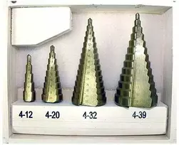 Grąžtas Grąžtų pakopinių rinkinys HSS4-39mm 4d.(15p.13pak9pak.5p.2mm)