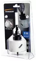 Gręžimo karūna Diager Bi-Metal; 68 mm; + adapteris