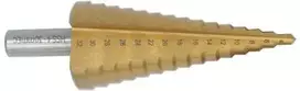 Pakopinis grąžtas Ecef HSS-G TIN; 4-30 mm