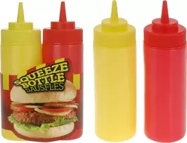 „Mondex Gastronomic“ padažų dozatorius iš polietileno, 20 cm, 2 vnt.