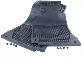 BMW E39 5 serijos priekinės gumos kilimėlių komplektas (kairės pusės vairavimui), originalūs, 82559405043