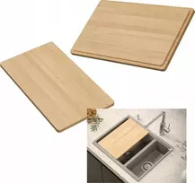 Quadron Pjaustymo lenta | PJOVIMO LENTA | matmenys: 40,6 x 24 x 2 cm | buko mediena | tinka kriauklėms: KURT, BILL 120, LOGAN 150 ir LOGAN 100