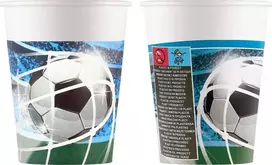 Procos2 Popieriniai puodeliai futbolui 200ml 8 vnt.