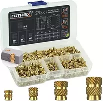 Ruthex M2 / M3 / M4 / M5 srieginių įdėklų asortimento dėžutė - 270vnt