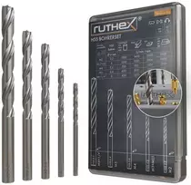 Ruthex gręžimo rinkinys srieginiams įdėklams – M2, M2.5, M3, M4, M5, M6 ir 1/4