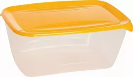 Keter CURVER MAISTO DĖŽUTĖ „FRESH&GO” STAČIAKAMPĖ 5L /GELTONA/ SKAIDRI