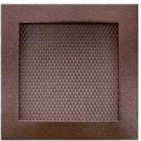 Grotelės židiniui HEARTH, vario spalvos, 170 x 170 mm