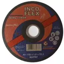 Inco Flex INCOFLEX PJOVIMO DISKAS PLIENAS + NERŪDŽIASIS PLIENAS (INOX) 125 x 1,0 x 22,2 mm