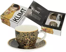 Bikuvalt Carmani Puodelis su lėkštute 80ml, G.Klimt, "Gyvybės medis"