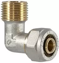 Tdm_Brass Užveržiama alkūnė 1075, 3/4" x 26 mm x 3 mm, išor. sriegis