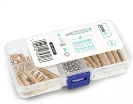 Grąžtas M3 varžtų ir tarpiklių komplektas - Komplektas C - 120 vnt, - justPi