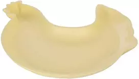 MDF dekoratyvinė lėkštė geltona vištiena 28x3x30 cm