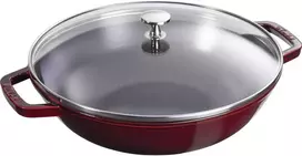 STAUB ketaus keptuvė su dangčiu, 30 cm, grenadino spalvos