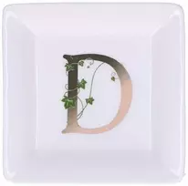 LA PORCELLANA BIANCA ADORATO Kvadratinė lėkštė 10 cm, raštas D