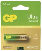 GP Ultra vienkartinės šarminės AA baterijos, 4 vnt. pakuotė