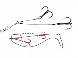 Sistemėlė Dragon lydekoms gaudyti 30 kg 5mm/85