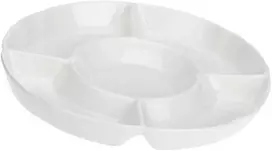 LA PORCELLANA BIANCA CONVIVIO Apvalus užkandžių padėklas 31,5 cm