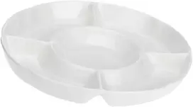 La Porcellana Bianca Convivio apvalus užkandžių padėklas - baltas, 35,5 cm