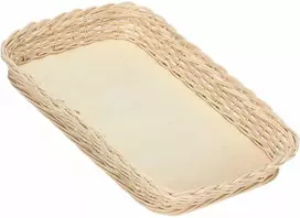 La Porcellana Bianca Pintas krepšelis midollino kepimo indui - rudas, 39 cm