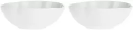 La Porcellana Bianca 2 didelių apvalių villadeifiori dubenėlių rinkinys – baltos spalvos, 23 cm