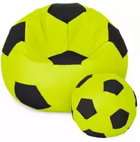 Sėdmaišis su pufu Ball XXXL (80 cm), Lime/Juodas