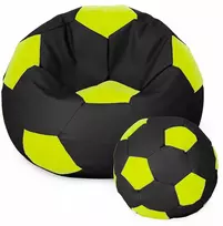 Sėdmaišis su pufu Ball XXXXL (100 cm), Juodas/Lime