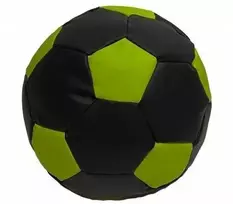 Sėdmaišis-pufas vaikams Ball XXL (40 cm), Juodas/Lime