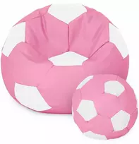 Pink Sėdmaišis su pufu Ball XXXL (80 cm), Rožinė/Baltas