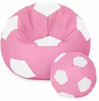Pink Sėdmaišis su pufu Ball XXXXL (100 cm), Rožinė/Baltas