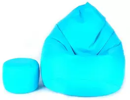 Sėdmaišis su pufu Mega Comfort XXL, kodura, turkio spalvos