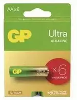 GP alkaline batteries ULTRA AAA (LR03) 6pack