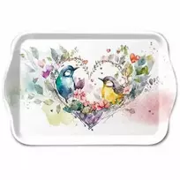 Ambiente Padėklas iš melamino 13x21cm "2 paukšteliai"