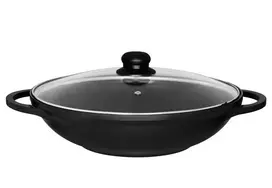 Maku keptuvė Wok 32cm su dangčiu