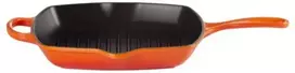 Virtuvės Indai - Le Creuset Signature Kvadratinė Grilio Keptuvė 26cm Indukcinė Indaplovėje Saugoma Raudona
