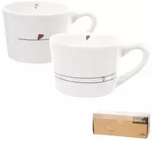 Orion Keraminiai Puodeliai 200 ml 2 vnt. Širdies Motyvas