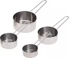 Excellent Houseware Plieniniai matavimo šaukštai 4 vnt. 60-200 ml