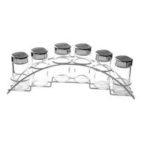 Orion Prieskonių stovas 7 vnt. 100 ml, chromuotas