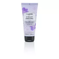 „I Love“, „Signature Collection“, drėkinamasis rankų ir nagų kremas, „Violet Dreams“, 100 ml