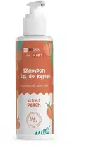 Hiskin Vaikiškas šampūnas ir vonios gelis Peach 280ml