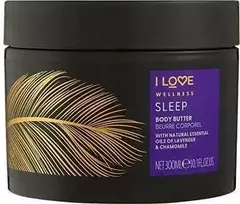 I Love Wellness Sleep Vegan Hydrating Chamomile & Lavender Body Butter, 300 ml
