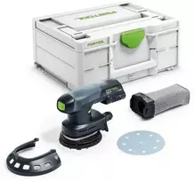 Ekscentrinis šlifuoklis Festool ETSC 125-Basic 18 V; (be akumuliatoriaus ir pakrovėjo)