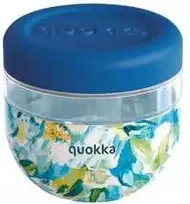 Quokka Bubble Food Jar - Plastikinė maisto talpa / priešpiečių dėžutė 770 ml (Mėlyna Bijūnai)