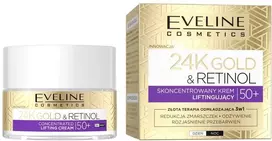 Eveline Cosmetics 24K Gold & Retinol koncentruotas liftingo kremas 50+ 50ml