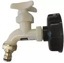 Plastikinis pajungimas prie IBC konteinerio 60mm su kraneliu