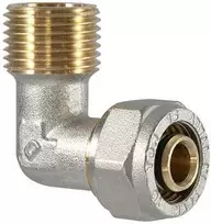 Tdm_Brass Užveržiama alkūnė 1075, 3/4″ x 20 mm x 2 mm, išor. sriegis