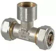 Tdm_Brass Užveržiamas trišakis 1055, 1/2" x 20 mm, vidinis sriegis