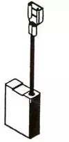 Haushalt Angliniai šepetėliai 30-06-025-H, 6,3 x 16 x 22 mm, 2 vnt